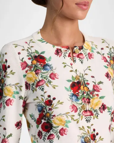 ALICE + OLIVIA Gilded Rose Carson Cardigan | Thumbnail 5