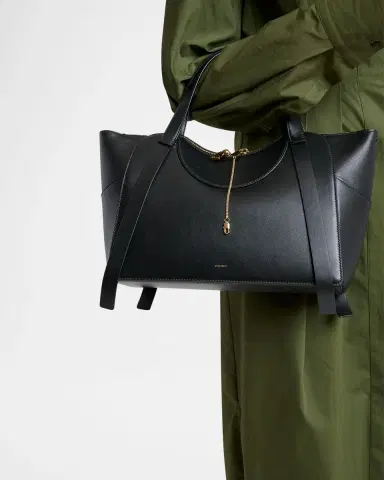 Givenchy Facet Small Chain-Embellished Leather Top-Handle Bag | Thumbnail 2