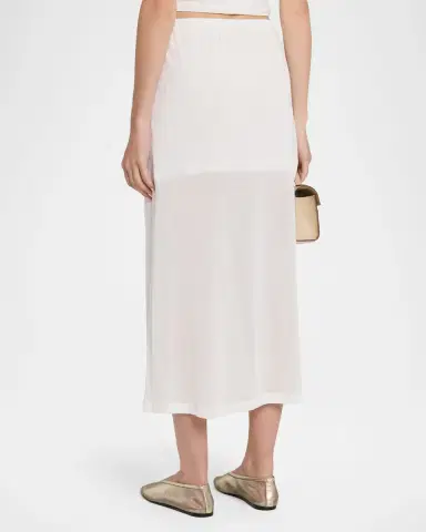 Akyn Studio Ada Sheer Jersey Midi Skirt | Thumbnail 3