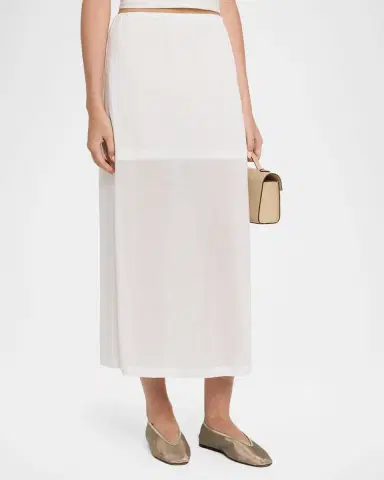 Akyn Studio Ada Sheer Jersey Midi Skirt | Thumbnail 4