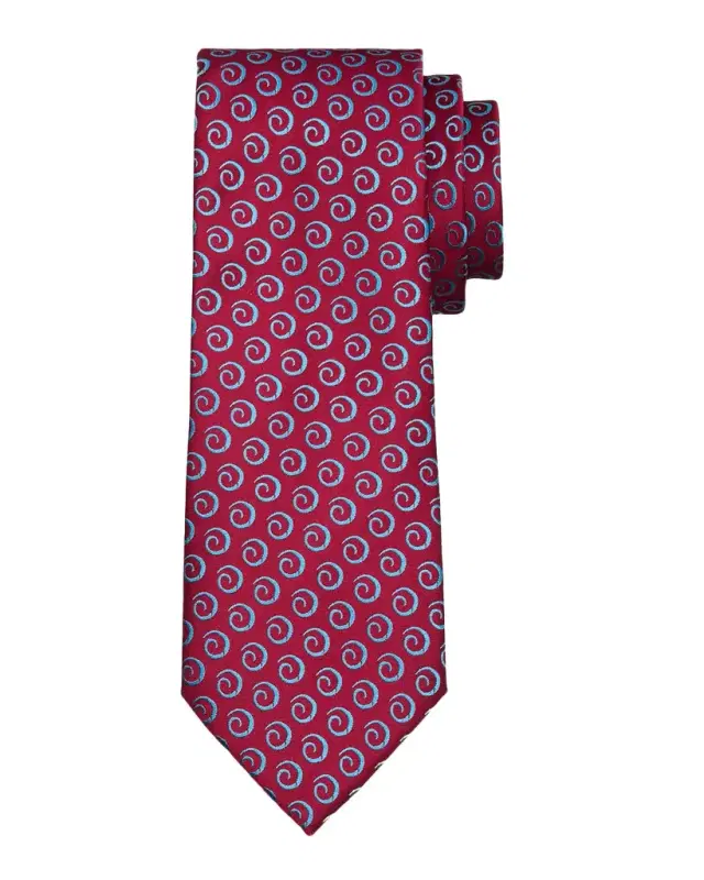 Charvet Men's Swirl Pattern Jacquard Silk Tie