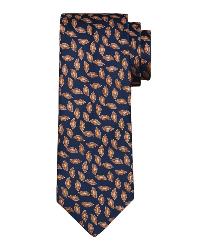 Men's Geometric Oblong Jacquard Silk Tie