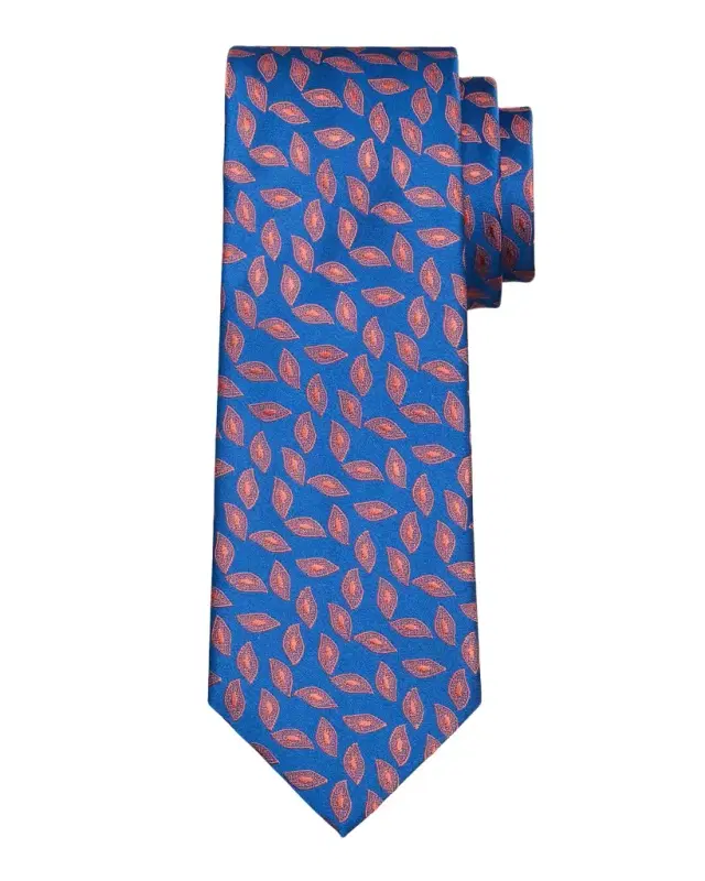 Men's Geometric Oblong Jacquard Silk Tie