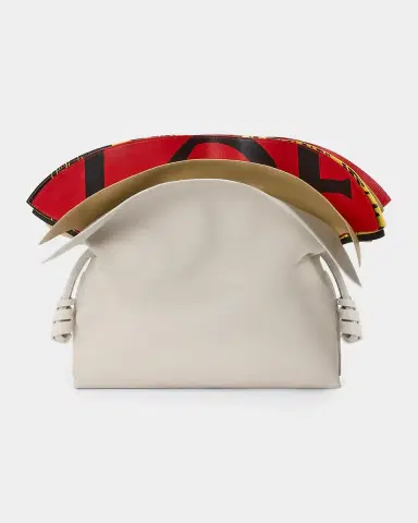 LOEWE Millefeuille Flamenco Medium Leather Clutch | Thumbnail 2