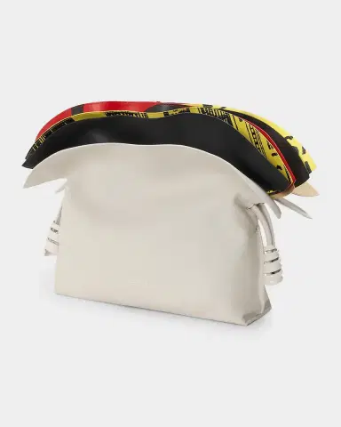 LOEWE Millefeuille Flamenco Medium Leather Clutch | Thumbnail 6