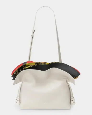 LOEWE Millefeuille Flamenco Medium Leather Clutch | Thumbnail 8