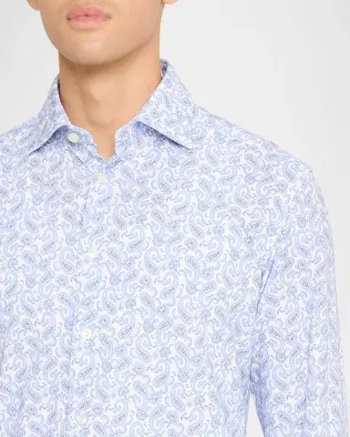 Eton Men's Jersey Stretch Paisley Sport Shirt | Thumbnail 5