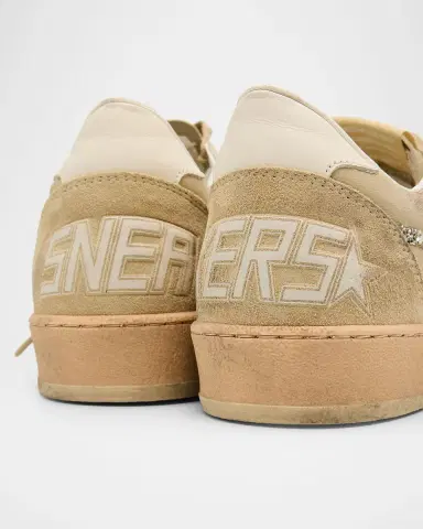 Golden Goose Ball Star Mixed Leather Glitter Low-Top Sneakers | Thumbnail 5