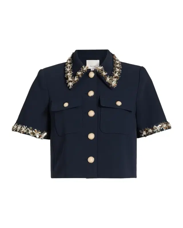 Cinq à Sept Aanya Sunflare Embellished Jacket