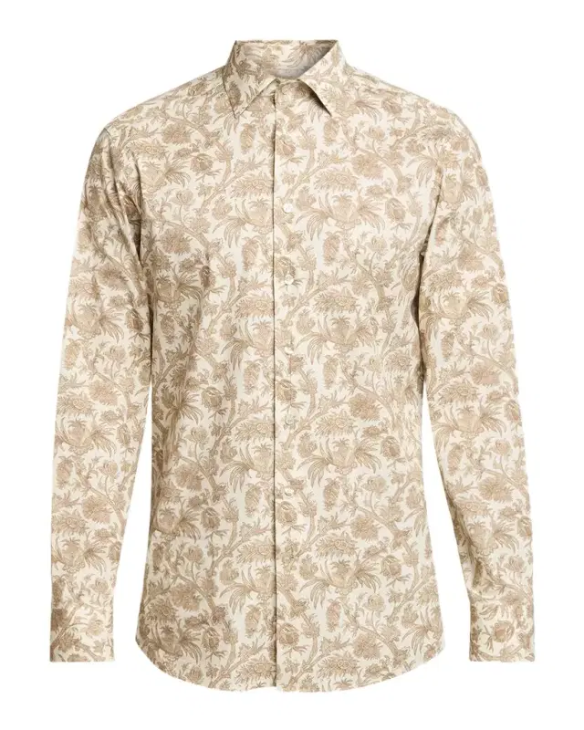 Etro Men 's Cotton-Stretch Paisley Sport Shirt