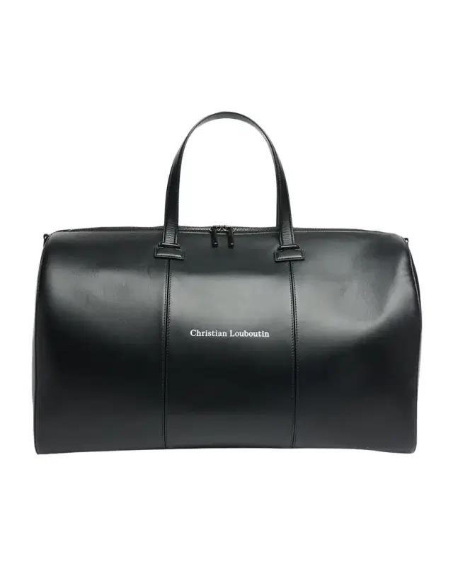 Christian Louboutin Men 's Tactical Leather Dufflel Bag