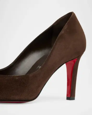 Christian Louboutin 85mm Fannylove Suede Pumps | Thumbnail 3