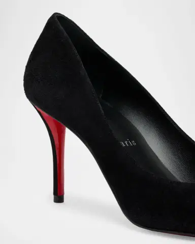 Christian Louboutin 80mm Miss Z Suede Pumps | Thumbnail 3