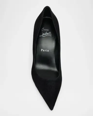 Christian Louboutin 80mm Miss Z Suede Pumps | Thumbnail 4