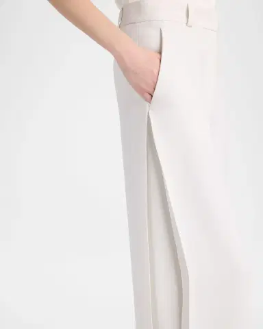 Giorgio Armani Side Pleat Straight-Leg Silk Trousers | Thumbnail 5 Giorgio Armani Side Pleat Straight-Leg Silk Trousers | Thumbnail 5