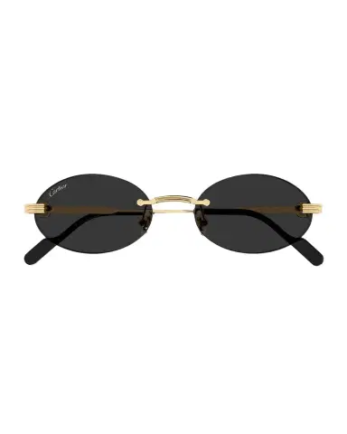 Cartier Men's Premiere de Rimless Oval Metal Sunglasses | Thumbnail 1