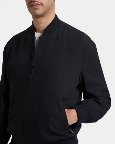 Giorgio Armani Men's Cotton-Blend Bomber Jacket | Thumbnail 5 Giorgio Armani Men's Cotton-Blend Bomber Jacket | Thumbnail 5