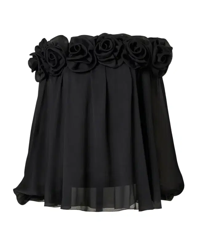Rosette Off-the-Shoulder Blouse