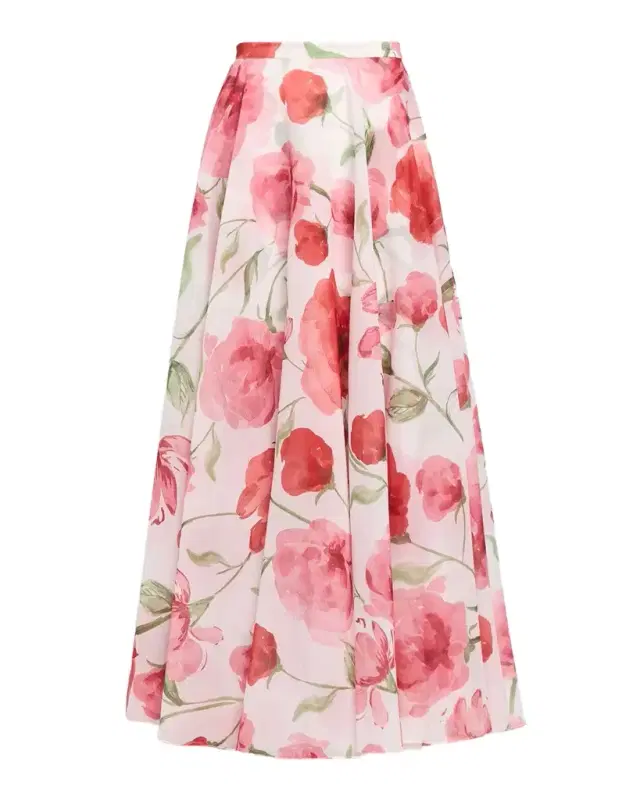 SACHIN BABI Bellamy Floral-Print Organza Maxi Skirt