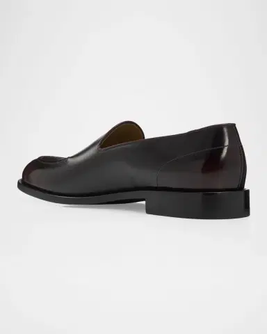 Kiton Men's Calfskin Apron-Toe Loafers | Thumbnail 4