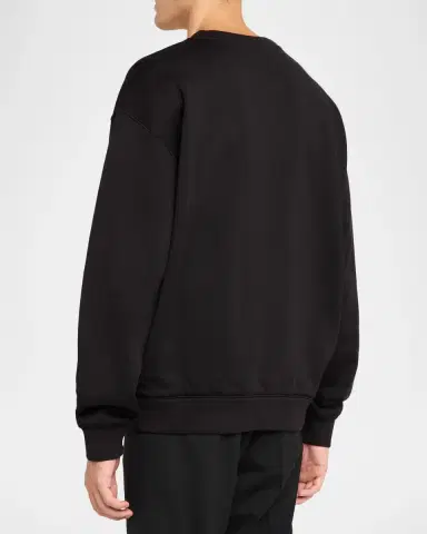 Dolce & Gabbana Men 's Ricamo Cotton Logo Sweatshirt | Thumbnail 3