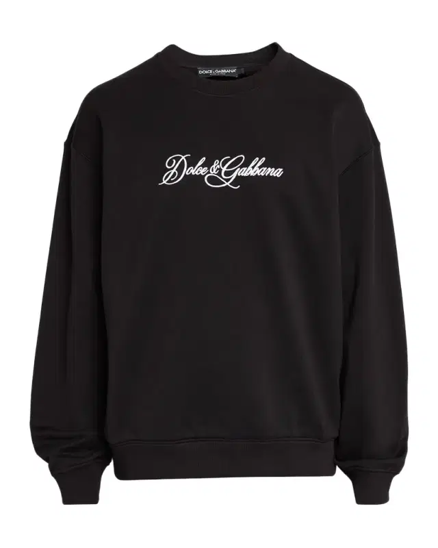 Dolce & Gabbana Men 's Ricamo Cotton Logo Sweatshirt