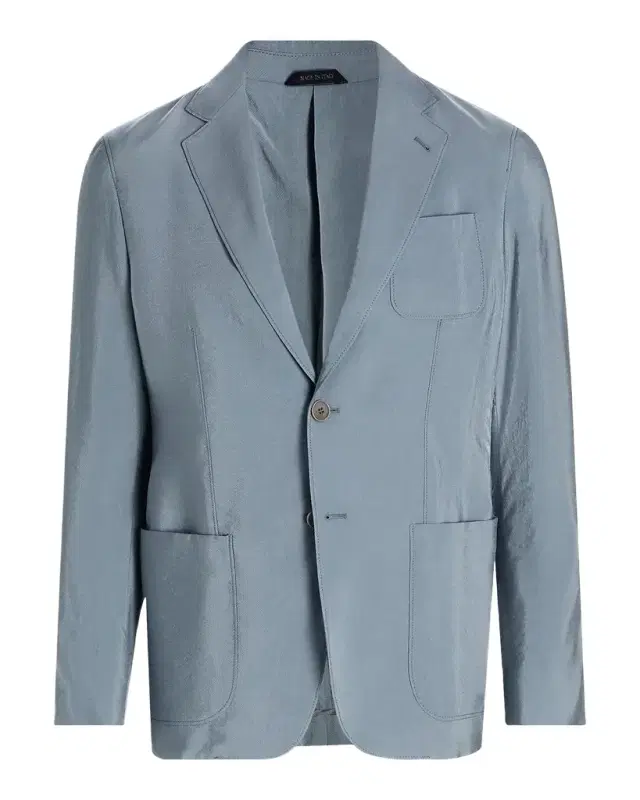 Giorgio Armani Men 's Silk-Blend Single-Breasted Blazer