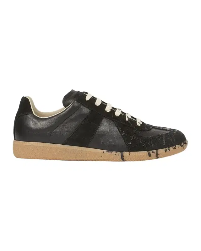 Maison Margiela Men 's Replica Suede Low-Top Sneakers