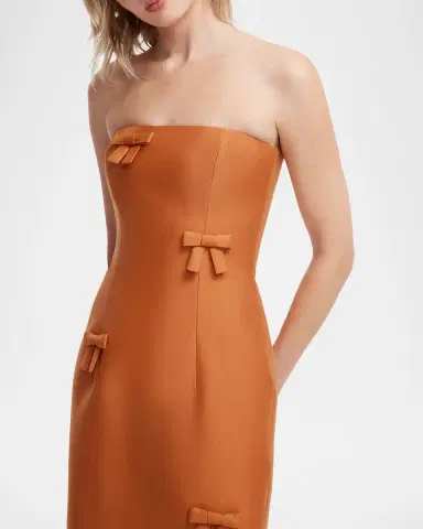 LEO LIN Rayna Bow-Embellished Bustier Column Maxi Dress | Thumbnail 5 LEO LIN Rayna Bow-Embellished Bustier Column Maxi Dress | Thumbnail 5