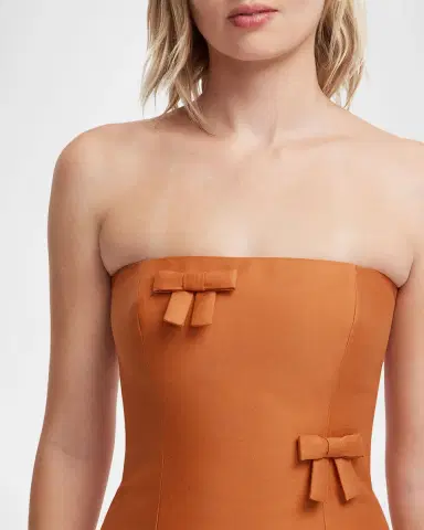 LEO LIN Rayna Bow-Embellished Bustier Column Maxi Dress | Thumbnail 7 LEO LIN Rayna Bow-Embellished Bustier Column Maxi Dress | Thumbnail 7
