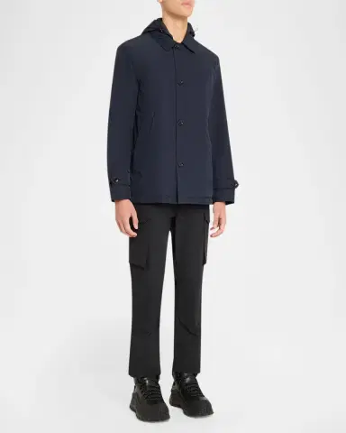 Moncler Men's Evrine Hooded Down Parka | Thumbnail 2