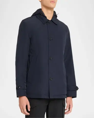 Moncler Men's Evrine Hooded Down Parka | Thumbnail 4