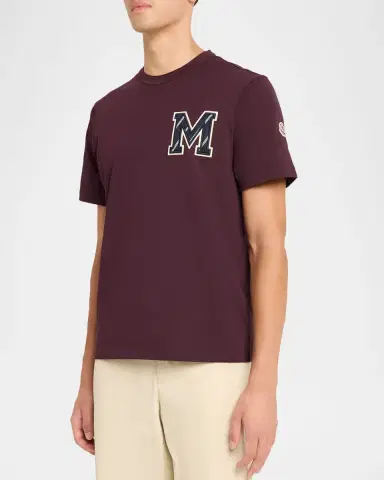 Moncler Men's Monogram Cotton T-Shirt | Thumbnail 4