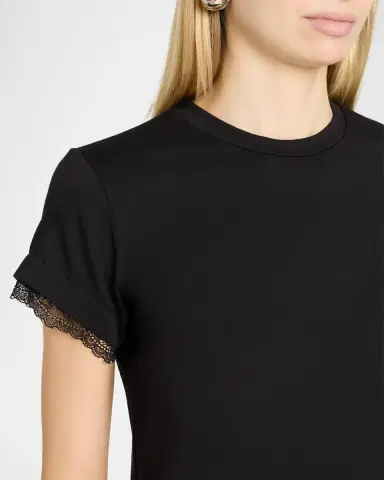 Generation Love Christella Lace-Trim T-Shirt | Thumbnail 5