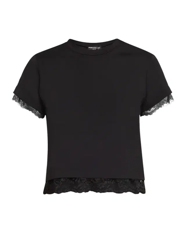 Generation Love Christella Lace-Trim T-Shirt