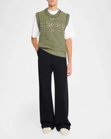 Marni Men's Eyelet-Trim Sweater Vest | Thumbnail 2 Marni Men's Eyelet-Trim Sweater Vest | Thumbnail 2