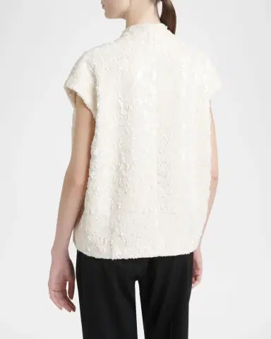 Kiton Sequined Tweed Open Jacket | Thumbnail 3 Kiton Sequined Tweed Open Jacket | Thumbnail 3