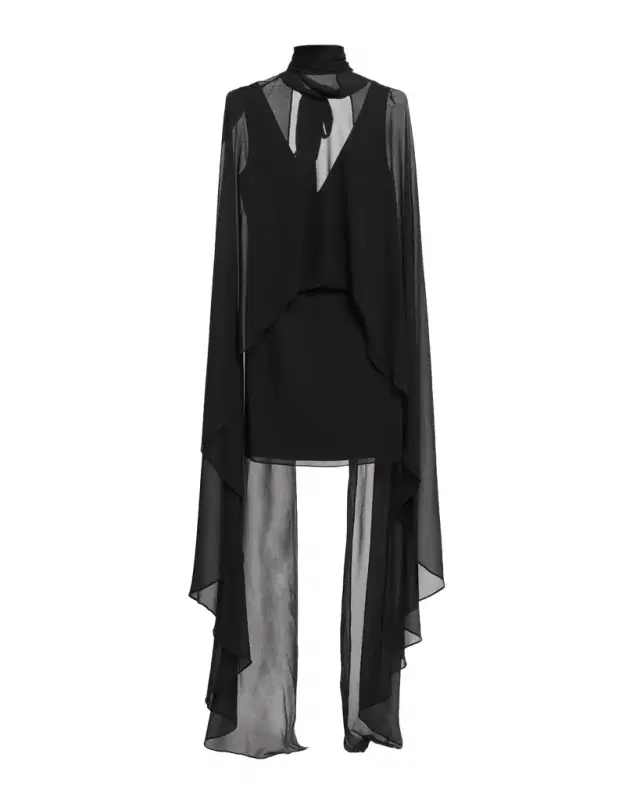 Ungaro Esme Draped Turtleneck Mini Dress