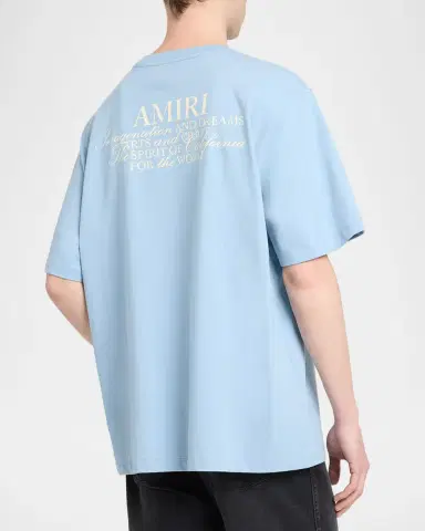 AMIRI Men's Spirit Label Cotton T-Shirt | Thumbnail 3
