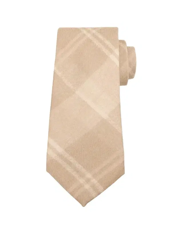 Ralph Lauren Purple Label Plaid Cashmere-Silk Tie
