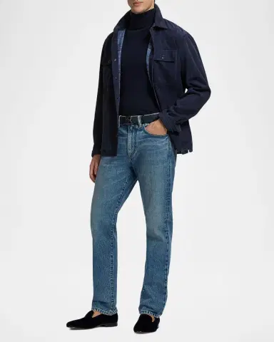Ralph Lauren Purple Label Men's Calloway Suede Shirt Jacket | Thumbnail 2