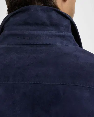 Ralph Lauren Purple Label Men's Calloway Suede Shirt Jacket | Thumbnail 7