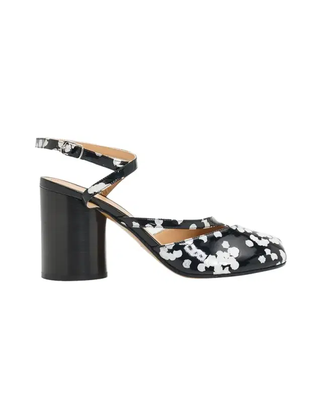 Maison Margiela 80mm Tabi Confetti Patent Leather Pumps