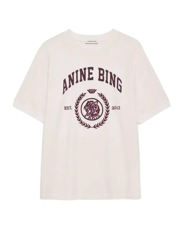 ANINE BING Jaylin Collegiate Tee