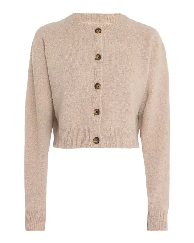 Loulou De Saison Heike Cashmere Crop Cardigan