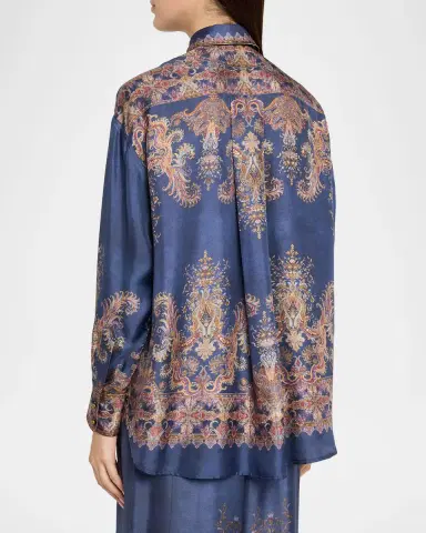 Zimmermann Valiant Relaxed Silk Shirt | Thumbnail 3