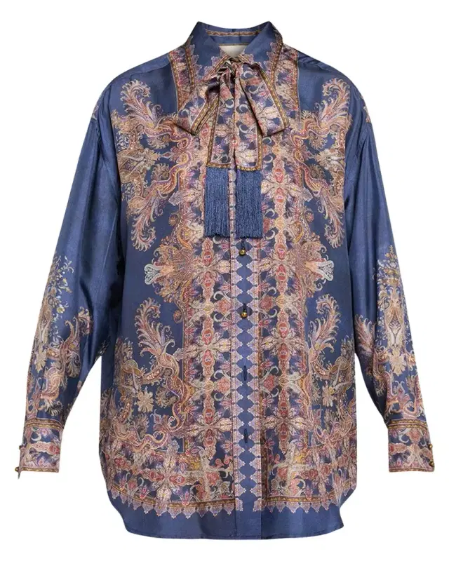 Zimmermann Valiant Relaxed Silk Shirt