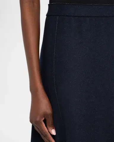 Lafayette 148 New York Reversible Flared Wool-Cashmere Maxi Skirt | Thumbnail 5