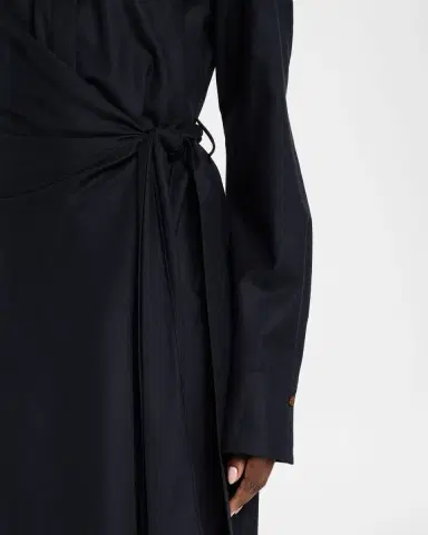 Lafayette 148 New York Wool Wrap Midi Shirtdress | Thumbnail 5