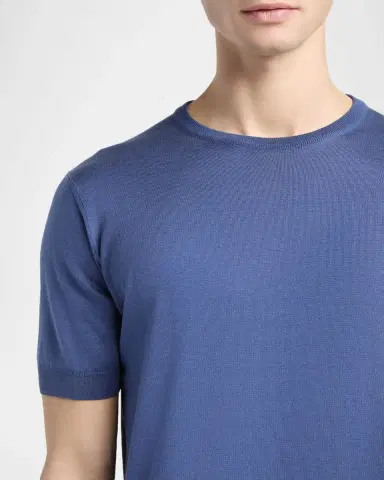 Giorgio Armani Men's Silk & Cotton T-Shirt | Thumbnail 5